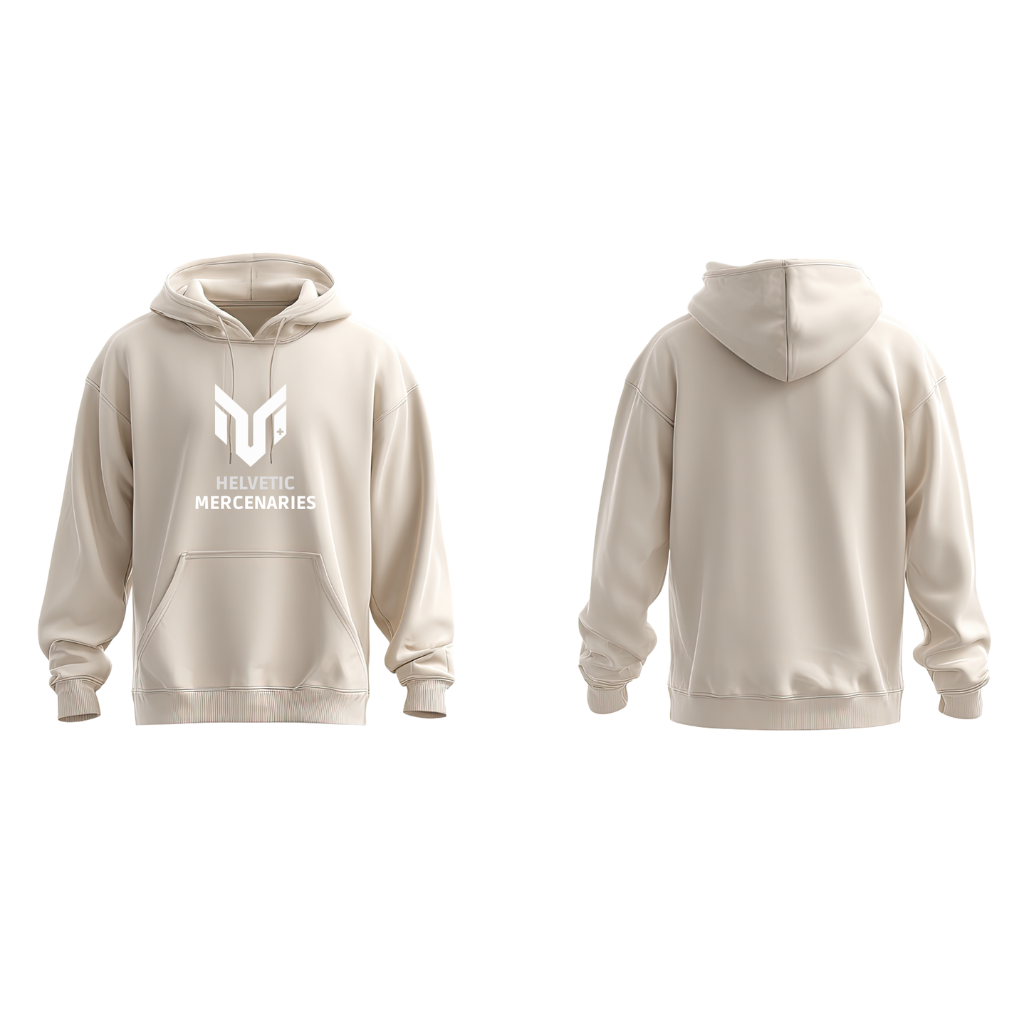 Hoodie White logo
